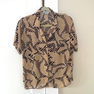 Vintage 70s button up blouse